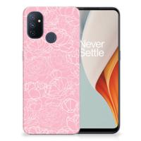 OnePlus Nord N100 | TPU Case | White Flowers