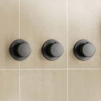 Afbouwdeel tbv douchekraan SaniClear Plus | Thermostaatkraan | 3-weg | Rond | Gunmetal