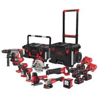 Milwaukee M18 FPP9A-555T | Powerpack 9-kit | 6 accu's + 2 laders | in Box Trolley - 4933492524