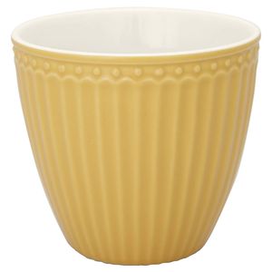 GreenGate Beker (Latte cup) Alice honey mosterd 300 ml Ø 10 cm