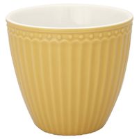 GreenGate Beker (Latte cup) Alice honey mosterd 300 ml Ø 10 cm - thumbnail