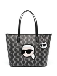 Karl Lagerfeld sac cabas Ikonik Monogram - Noir