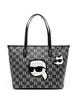 Karl Lagerfeld sac cabas Ikonik Monogram - Noir