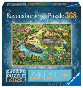 RAVENSBURGER Puzzel 368 stukjes - Ontsnappingspuzzel Kids - Een safari in de jungle