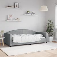 Slaapbank 90x190 cm stof lichtgrijs