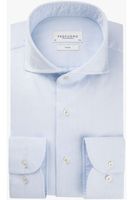 Profuomo Slim Fit Overhemd blauw, Gestructureerd - thumbnail