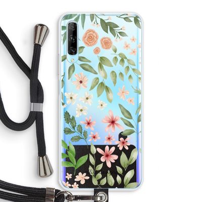Botanical sweet flower heaven: Huawei P Smart Pro Transparant Hoesje met koord