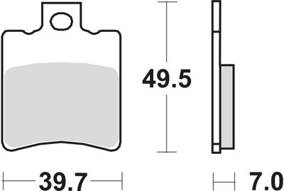 TRW Brake pad mcb 696 ec organic