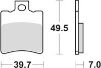 TRW Brake pad mcb 696 ec organic
