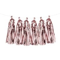 Rose gouden feest tassel slinger 1,5 meter