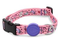 Morso halsband hond gerecycled sweet tweet roze (30-42X1,5 CM)