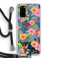 Tropisch 2: Samsung Galaxy S20 Transparant Hoesje met koord