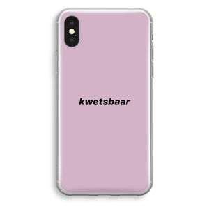 kwetsbaar: iPhone X Transparant Hoesje