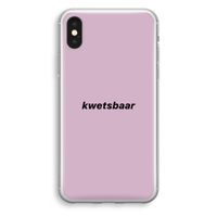 kwetsbaar: iPhone X Transparant Hoesje