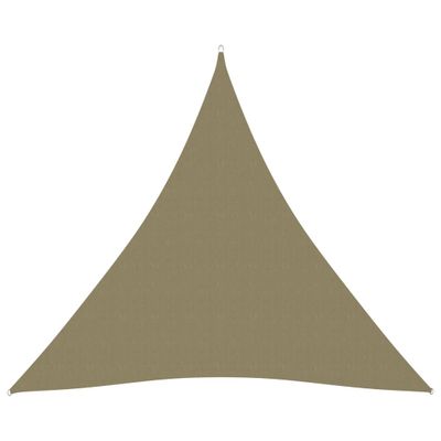 VidaXL Zonnescherm driehoekig 3x3x3 m oxford stof beige
