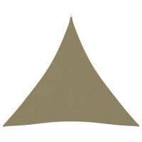 VidaXL Zonnescherm driehoekig 3x3x3 m oxford stof beige
