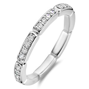 TI SENTO-Milano 12269ZI Ring zilver-zirconia wit 2,5 mm