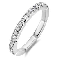 TI SENTO-Milano 12269ZI Ring zilver-zirconia wit 2,5 mm