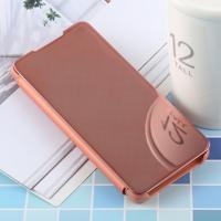 PU galvaniseren spiegel horizontale Flip lederen case voor Galaxy S10 Plus met houder (Rose goud)