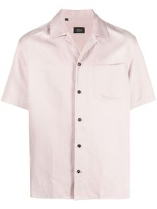 Brioni short-sleeved button-up shirt - Rose