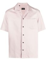 Brioni short-sleeved button-up shirt - Rose - thumbnail