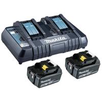 Makita BL 1850B + DC18RD 199482-2 Accu en acculader voor gereedschap 18 V 5 Ah Li-ion