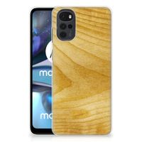 Motorola Moto G22 Bumper Hoesje Licht Hout