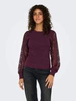 Only Onlperry Life Ls Mix O-neck Knt Trui Winetasting