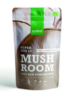 Purasana Poeder Superfoods Super Mix Mushroom Powder 250gr Purasana Poeder Superfoods Super Mix Mushroom Powder 250gr