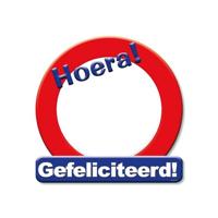 Paperdreams Hulde stopbord blanco - rond - 50 x 50 cm - karton - zelf beschrijven - feestartikelen