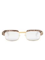 Gucci Eyewear lunettes de vue à monture rectangulaire - Marron - thumbnail