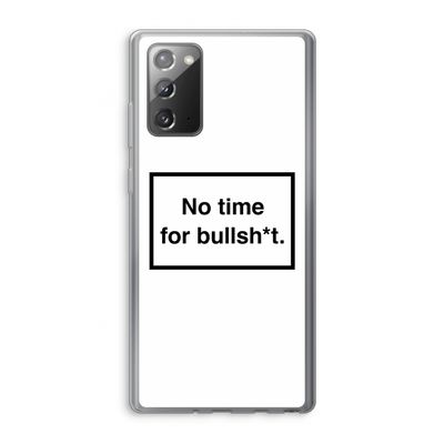 No time: Samsung Galaxy Note 20 / Note 20 5G Transparant Hoesje