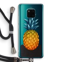 Grote ananas: Huawei Mate 20 Pro Transparant Hoesje met koord