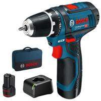 Bosch Professional GSR 12V-15 Accu Schroefboormachine 12V 2.0Ah in Tas - 060186810F