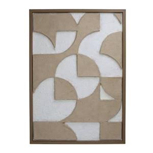 HD Collection Wanddeco D Abstract - Hout - Naturel|Wit - Papier