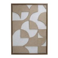 HD Collection Wanddeco D Abstract - Hout - Naturel|Wit - Papier