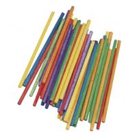 Gekleurde knutselhoutjes van 10 cm - 300x stuks - Hout - knutselen hobbymaterialen - knutselstokjes