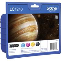 Brother Inktcartridge LC-1240 Origineel Combipack Zwart, Cyaan, Magenta, Geel LC1240VALBPDR - thumbnail