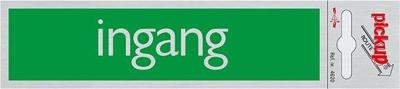 Route Alulook 165 x 44 mm Sticker ingang groen - Pickup
