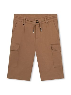 BOSS Kidswear short à poche plaquée - Marron