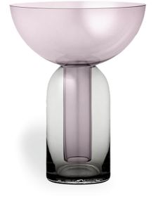 AYTM vase Torus à design transparent (19.5 cm) - Noir