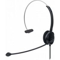 Manhattan 179867 hoofdtelefoon/headset Bedraad Hoofdband Kantoor/callcenter USB Type-A Zwart - thumbnail