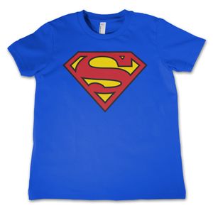 Superman logo verkleed t-shirt voor jongens/meisjes 152 (XL 12/14)  -