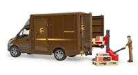 bruder MB Sprinter UPS met chauffeur en toebehoren modelvoertuig - thumbnail
