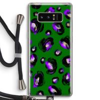 Green Cheetah: Samsung Galaxy Note 8 Transparant Hoesje met koord