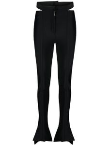 Mugler cut-out flared trousers - Noir