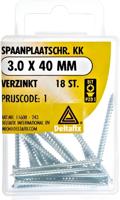 Spaanpl.schr. 3.0x40mm 18st - Deltafix
