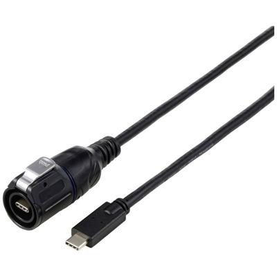 TRU COMPONENTS TC-12770464 USB-C-adapter inclusief 1 m kabel 1 stuk(s)
