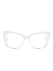 Balenciaga Eyewear lunettes de vue à monture papillon transparente - Blanc