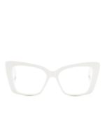 Balenciaga Eyewear lunettes de vue à monture papillon transparente - Blanc - thumbnail